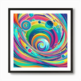 Abstract Swirl Art Print