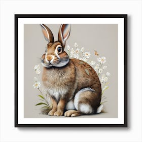 Rabbit With Daisies,Realistic rabbit painting on canvas, Detailed bunny artwork in acrylic, Whimsical rabbit portrait in watercolor, Fine art print of a cute bunny, Rabbit in natural habitat painting, Adorable rabbit illustration in art, Bunny art for home decor, Rabbit lover's delight in artwork, Fluffy rabbit fur in art paint, Easter bunny painting print.
Rabbit art, Bunny painting, Wildlife art, Animal art, Rabbit portrait, Cute rabbit, Nature painting, Wildlife Illustration, Rabbit lovers, Rabbit in art, Fine art print, Easter bunny, Fluffy rabbit, Rabbit art work, Wildlife Decor Art Print