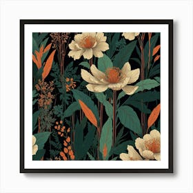 Floral Pattern 5 Art Print