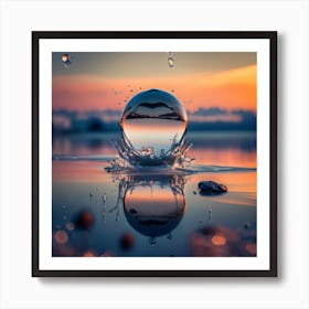 Water Drop Art Print