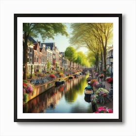 Amsterdam Canal 6 Art Print