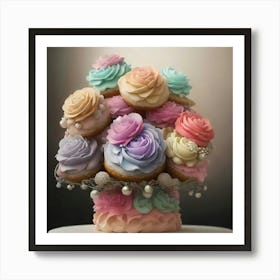 Donut Bouquet Art Print