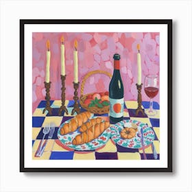 Osteria Del Cuoco Trattoria Italian Food Kitchen Art Print