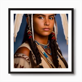Native American Portrait 1 Art Print