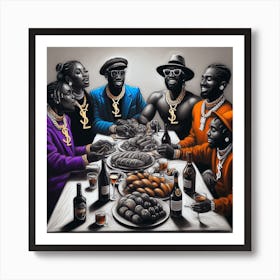 'The Dinner Party' 2 Art Print
