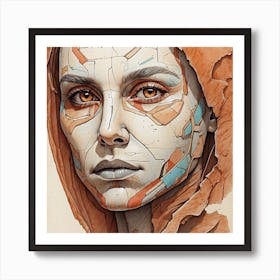 Futuristic Woman Art Print