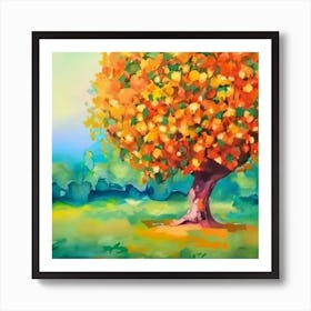 Orange Tree Art Print