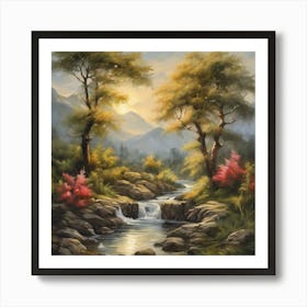 Mountain Stream 4 Art Print