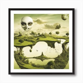 Alien Landscape Art Print