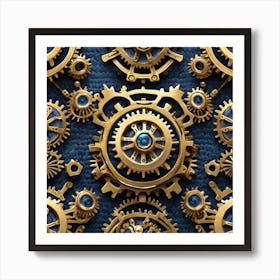 Steampunk Background 3 Art Print