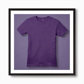 Purple T - Shirt 5 Art Print