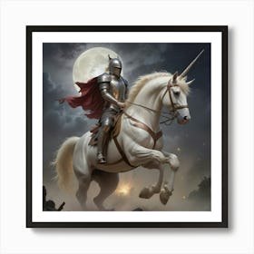 Knight On Horseback 7 Art Print