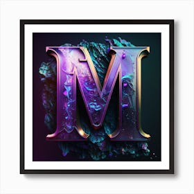 Letter M 1 Art Print