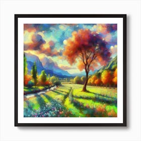 Landscape Painting Art Print