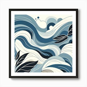 Abstract Wave Canvas Print Art Print