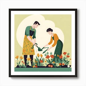 Serene Strokes A Visual Narrative Art Print