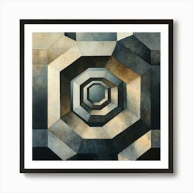 'Hexagon' Art Art Print