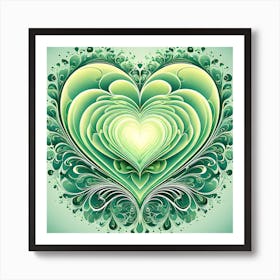 Abstract Heart 7 Art Print