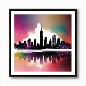 City Skyline 19 Art Print