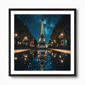 effle tower in paris 3 Art Print