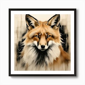 Fox illustration 1 Art Print