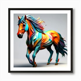 Creative Horse Beauty Illustration Nr 216 Art Print