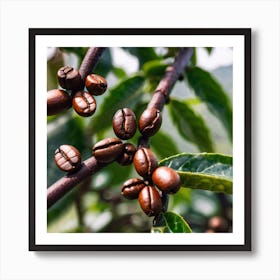 Coffee Beans On A Tree 42 Art Print