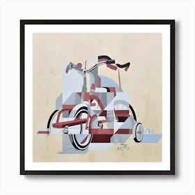 Tricycle Pause Take Me Far Art Print