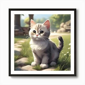 Cute Kitten 25 Art Print