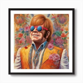 Elton John Art Print