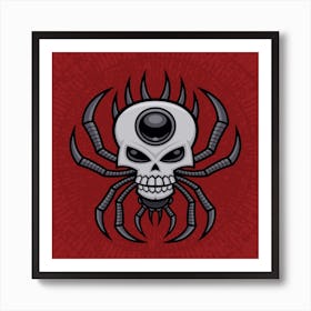 Skull Spider Art Print