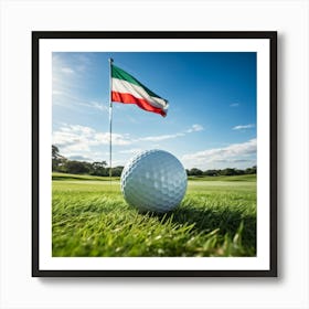 Iranian Flag Art Print