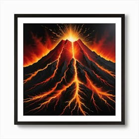 Lava Eruption 4 Art Print