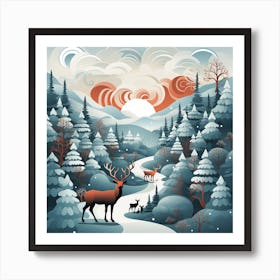 Christmas Lovely Paradise 10 Art Print