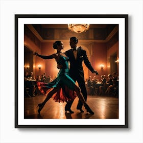 Tango Dancers Art Print