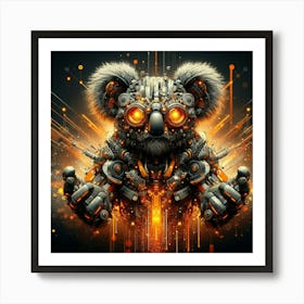 Robot Koala 2 Art Print