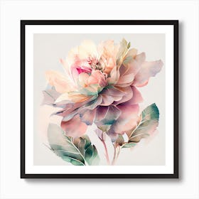 Watercolor Flower Abstract 29 Art Print