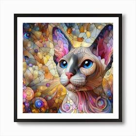 Sphynx-cat 1 Art Print