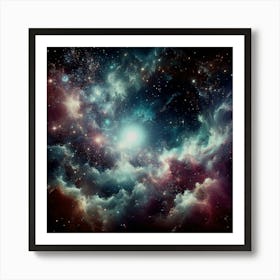 Nebula In Space Art Print