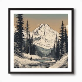 Mountain Landscape Art Print