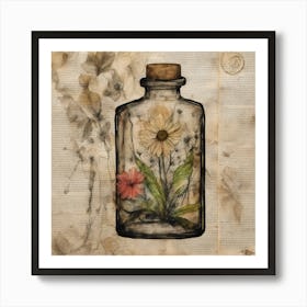 Message In A Bottle Art Print