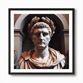 Bust Of Julius Caesar Art Print