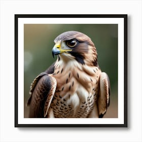 Photo Photo Majestic Falcon Staring With Sharp Talons In Focus 2 Art Print