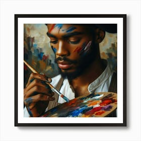 Portrait Of A Painter Art Print