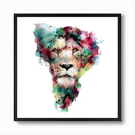 Lion 2 Square Art Print