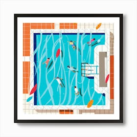 Lido Summer Art Print