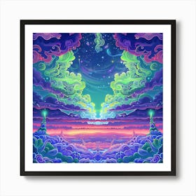 Psychedelic Painting 3 Art Print