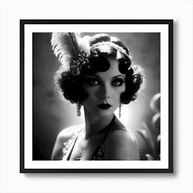 1920's Burlesque Dancer ~Reimagined 42 Art Print