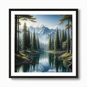 Mountain Lake 62 Art Print