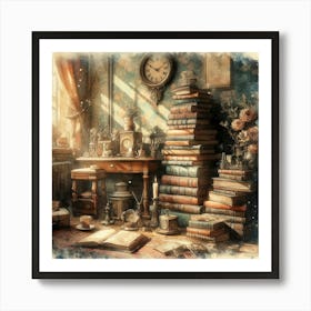 Room Full Of Books 2 Art Print